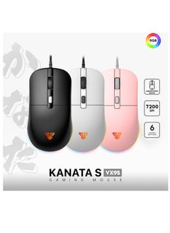 FANTECH Fantech VX9S  RGB Wired Gaming Mouse, 60 IPS Speed / 20G Acceleration, Adjustable 400 - 7200 DPI  DPI Optical Sensor,10 million Clicks, RGB Lighting Effects, 6 Programmable Buttons Gaming Mice  - Image 5
