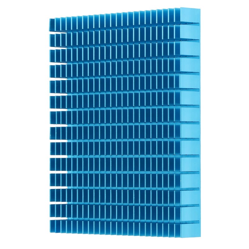Blue Anodized Aluminum Heat Sink 150x120x20mm High Performance CPU Cooler Efficient Heat Dissipation for Power Amplifier PCB Board - Image 2
