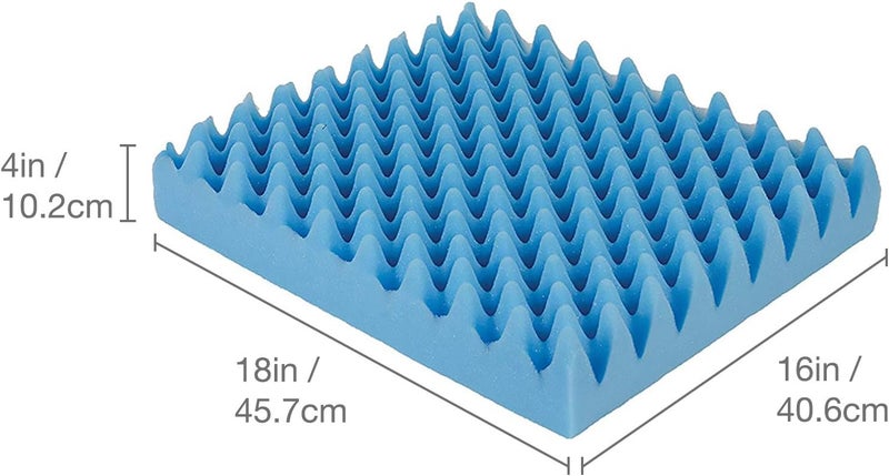 DMI Egg Crate Sculpted Foam Chair Cushion for Back Pain Relief - 18x16x4 - Image 3