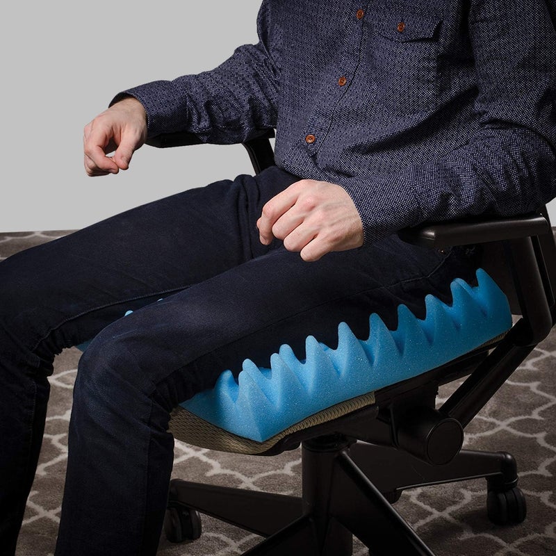 DMI Egg Crate Sculpted Foam Chair Cushion for Back Pain Relief - 18x16x4 - Image 5