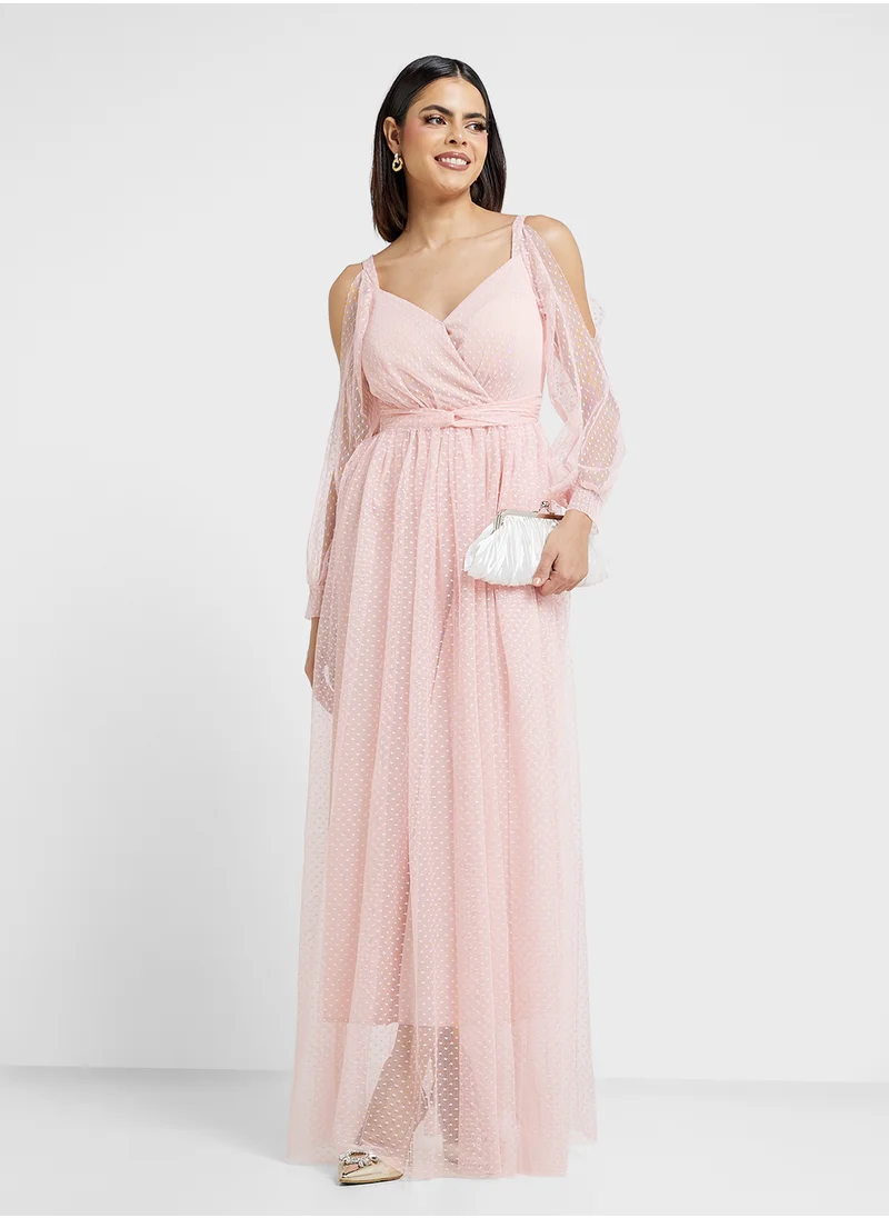 ايلا ليمتد اديشن Cold Shoulder Tulle Dress