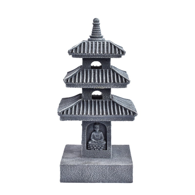 New Solar Creative Stone Tower Palace Light for Garden Landscape Villa Decor Craft - Image 5