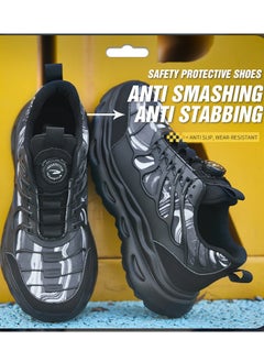 VICTGOAL Steel Toe Shoes for Men Women Safety Work Shoes Air Cushion Construction Industrial Shoes Safety Shoes Lightweight Steel Toe Sneakers for Men  - Image 4
