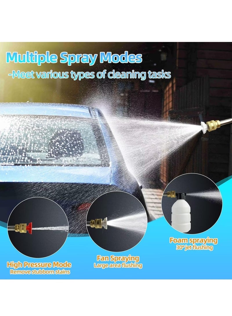 Sharpdo Portable Cordless Pressure Washer Gun Car Wash Pump, Electric 18000 mAh Battery Powered Pressure Washers, 652 PSI, for Car, Home & Garden Watering - Image 2