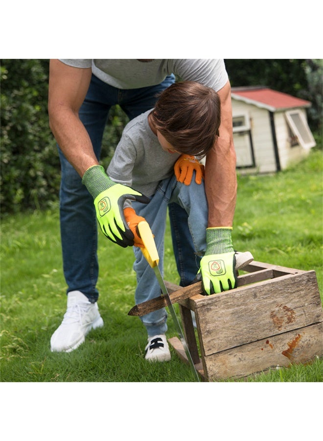 نوفولان قفازات العمل، قفازات مقاومة للقطع، قفازات أمان Mechanix Wear، قفازات واقية شديدة التحمل، قفازات مغلفة بالأسلاك، قفازات مقاومة للتمزق ومقاومة للثقب، قفازات عمل، البستنة، التشغيل الآلي - Image 2