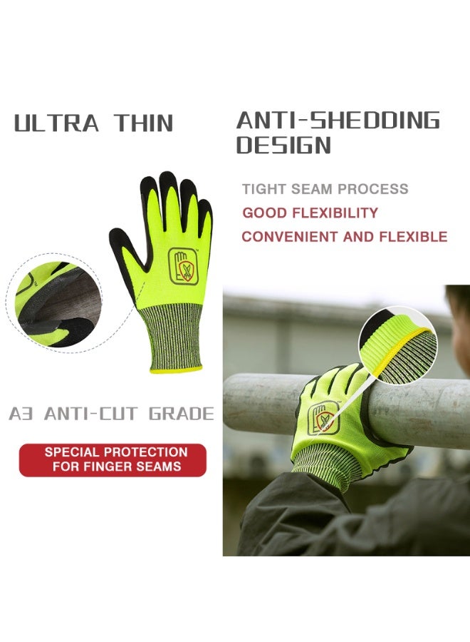 نوفولان قفازات العمل، قفازات مقاومة للقطع، قفازات أمان Mechanix Wear، قفازات واقية شديدة التحمل، قفازات مغلفة بالأسلاك، قفازات مقاومة للتمزق ومقاومة للثقب، قفازات عمل، البستنة، التشغيل الآلي - Image 3