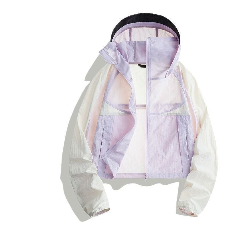 MJSTYLE Lightweight Breathable UV-Protective Sun Jacket for Women and Men - Summer Thin Ice Silk Quick-Dry Cool Coat - Image 2