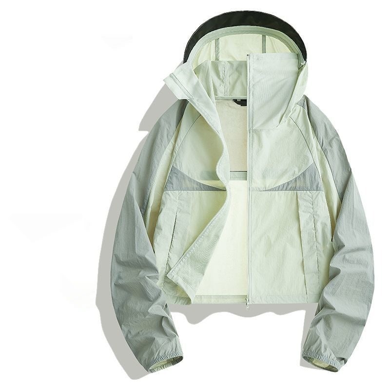 MJSTYLE Lightweight Breathable UV-Protective Sun Jacket for Women and Men - Summer Thin Ice Silk Quick-Dry Cool Coat - Image 1