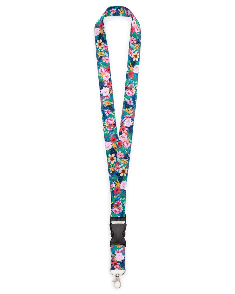 Great 1 Floral Neck Lanyard for Women with Metal Clasp and Detachable Buckle - Office and School - Keychain, Id Badge Holder, Keys, Cards, Wallet, USB, and Lightweight Accessories - Cute, Pretty, Fashion - Image 5