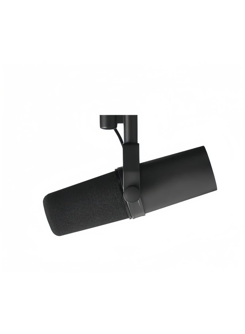 Shure Incorporated SM7B Microphone - Vocal Dynamic Studio Mic for Broadcast, Podcast, Recording, Gaming & Streaming, XLR, Rugged Construction, Detachable Windscreen, Smooth Sound, Warm Vocals, Wide-Range Frequency SM7B Black - Image 1