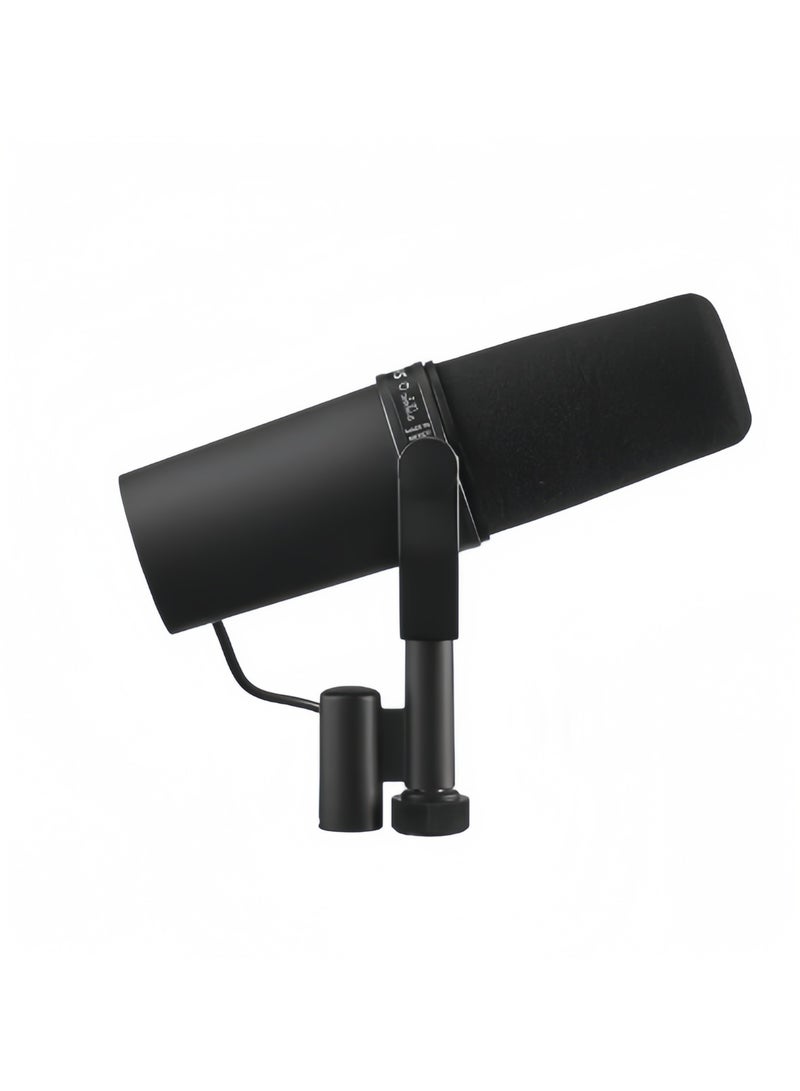 Shure Incorporated SM7B Microphone - Vocal Dynamic Studio Mic for Broadcast, Podcast, Recording, Gaming & Streaming, XLR, Rugged Construction, Detachable Windscreen, Smooth Sound, Warm Vocals, Wide-Range Frequency SM7B Black - Image 2