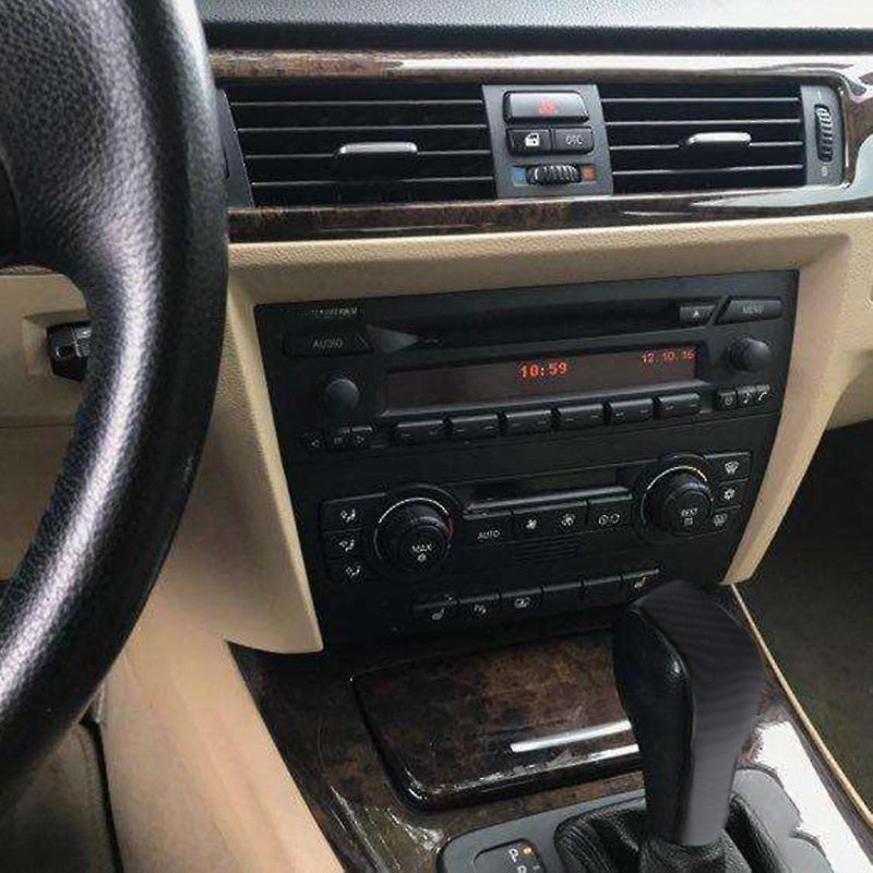 Curved Shift Knob Cover: High-Quality Durable ABS Material - Easy To Install Luxury Look for BMW E90 3 Series 2005-2012 - Image 5