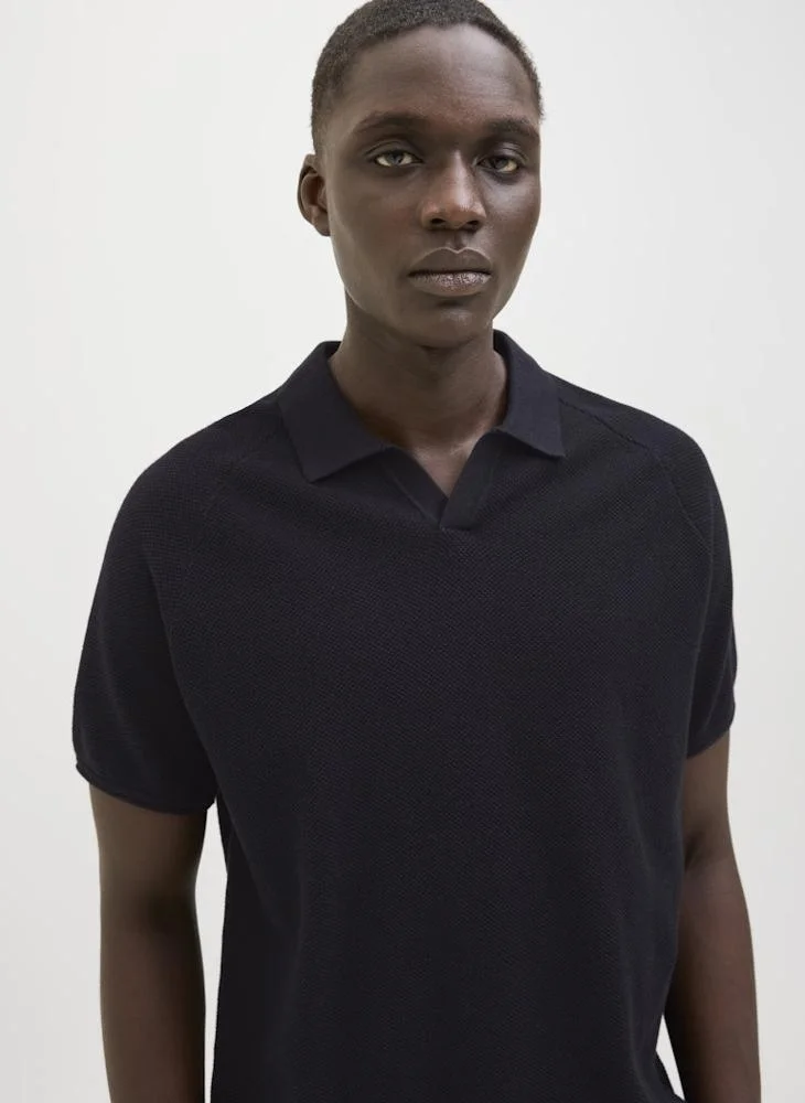جاك اند جونز Jjhill Essential Knitted Polo Shirt
