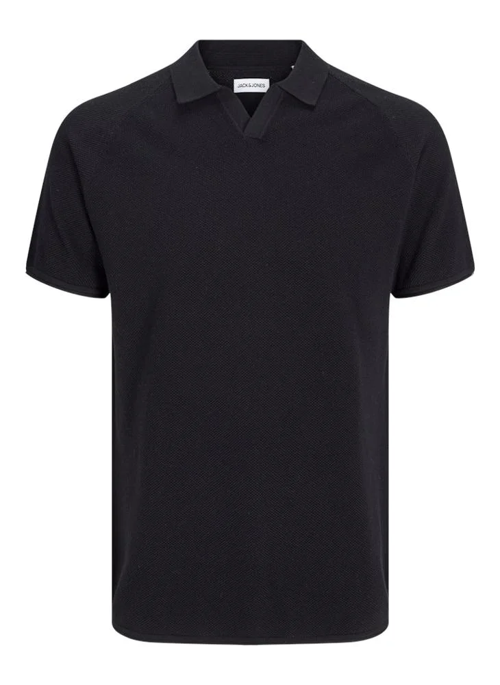 جاك اند جونز Jjhill Essential Knitted Polo Shirt