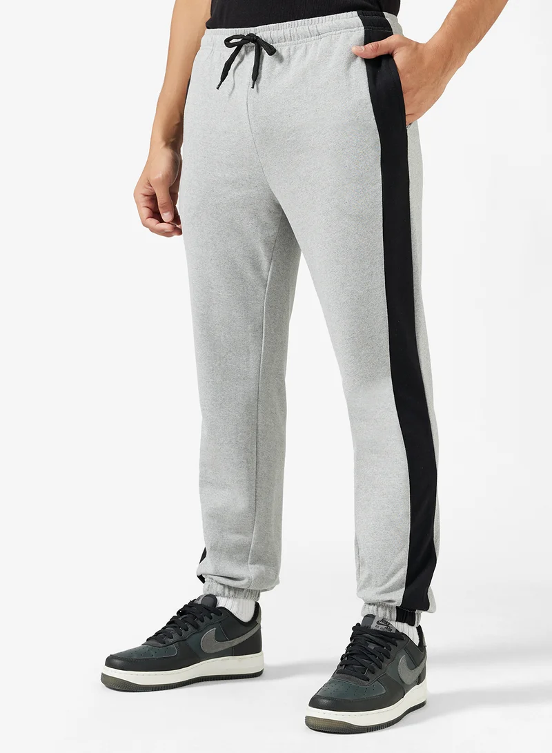 Seventy Five Basics Elastic Hem Oversized Side Stripe Joggers