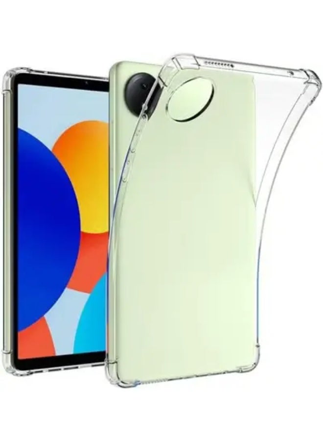 Clear Cover Compatible with Redmi Pad SE 8.7" 2024 Released Case, Clear Soft TPU Shockproof Scratch-Resistant Flexible Cover, Anti-Slip Transparent Protective Shell For Redmi Pad SE 8.7inch