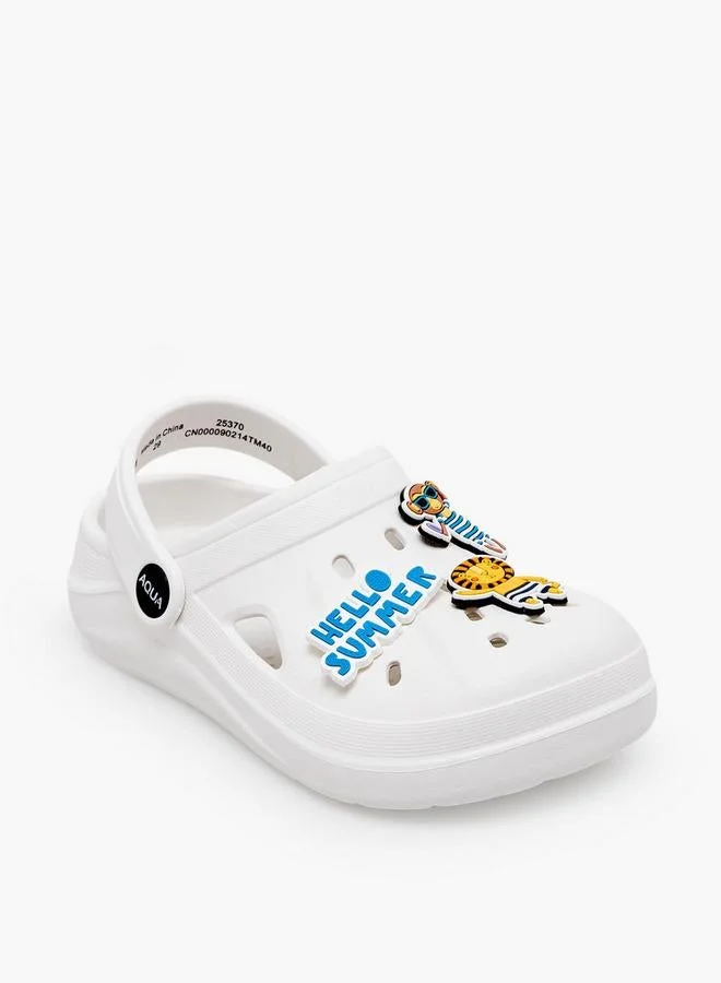 أكوا Boys Safari Jibbitz Clogs