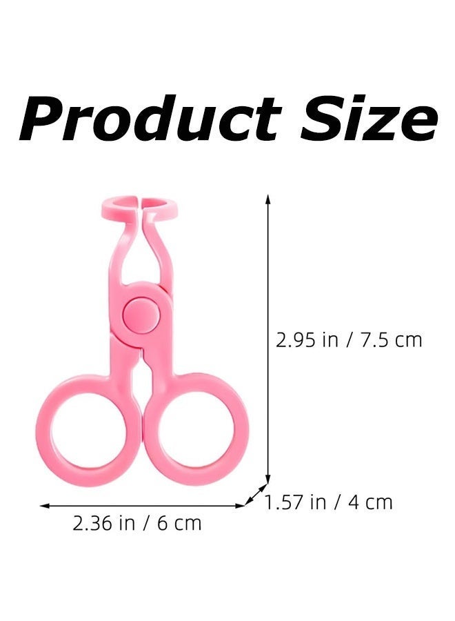 2 Sets Pink Women Contact Lens Inserter Remover Tool, Soft Plastic Tweezers Suction Cup Hygienic Eye Care Beauty Accessories for Daily Use - Image 5