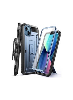 SupCase Unicorn Beetle Pro Series Case for iPhone 13 (2021 Release) 6.1 Inch, Built-in Screen Protector Full-Body Rugged Holster Case (Cerulean)  - Image 2
