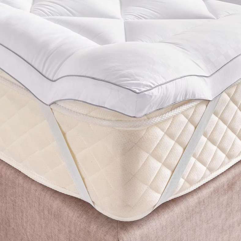 Pan Home غطاء مرتبة ملكي مقاوم للماء - أبيض - Image 1