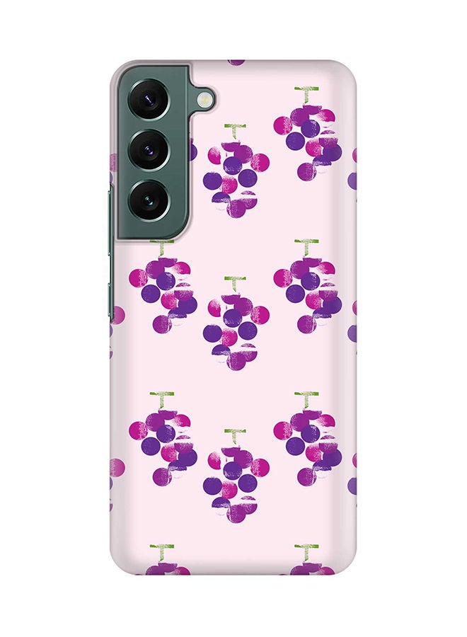ستايلايزد جراب لهاتف جالاكسي S22 بلس رفيع سناب كلاسيك سيريز شيلد بطباعة نهائية غير لامعة - تعليق العنب - Image 1