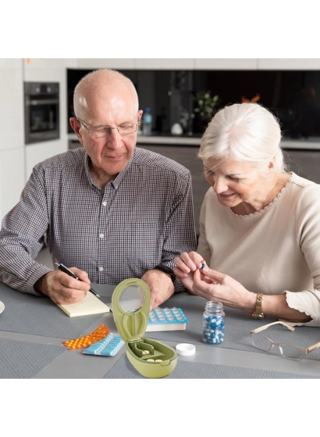 Medicine Pill Cutter 1 Count – Reusable Avocado Design, Stainless Steel Blade, Non-Slip Grip for Accurate Dosing - Image 4