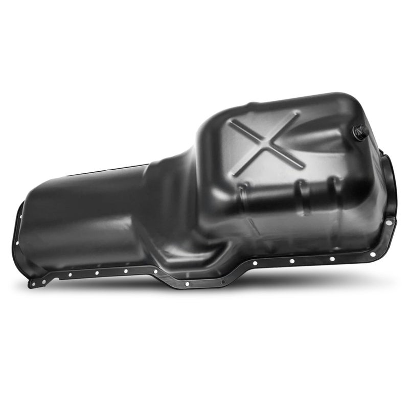 PartsFlow 264239 Engine Oil Pan with Drain Plug Oil Pans Sump Compatible with Jeep Grand Cherokee Wrangler 19992006 L6 40L Replace 53010340