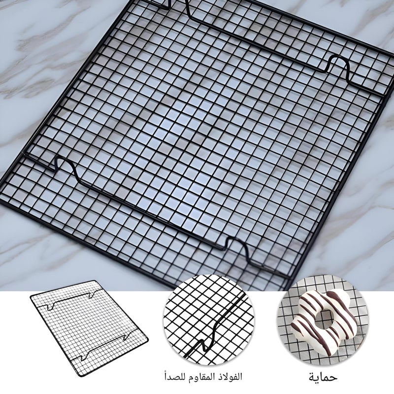 Baking Tray - Versatile Nonstick Cooling Rack 40.5 X 25.5cm, Ideal for Cookies, Cakes, and Bread - Must-Have Baking Tools for Home Chefs (1 PCS) - Image 5