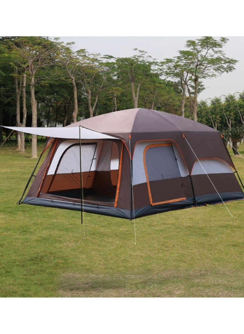 DubaiGallery Large Two-room Family Tent - Waterproof Tent - Camping Tent,with Aluminum Poles, Easy Set-Up for Outdoor, Hiking, Glamping Lightweight Camping Tent  - Image 1