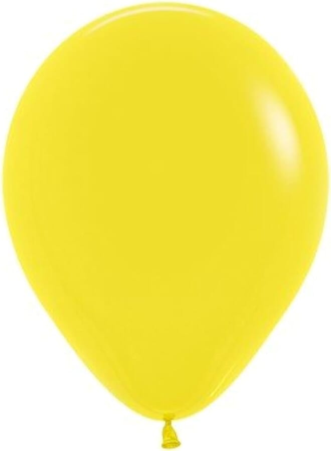Sempertex 12 inch Balloon Fs Yellow 020-25 Pcs, Unisex
