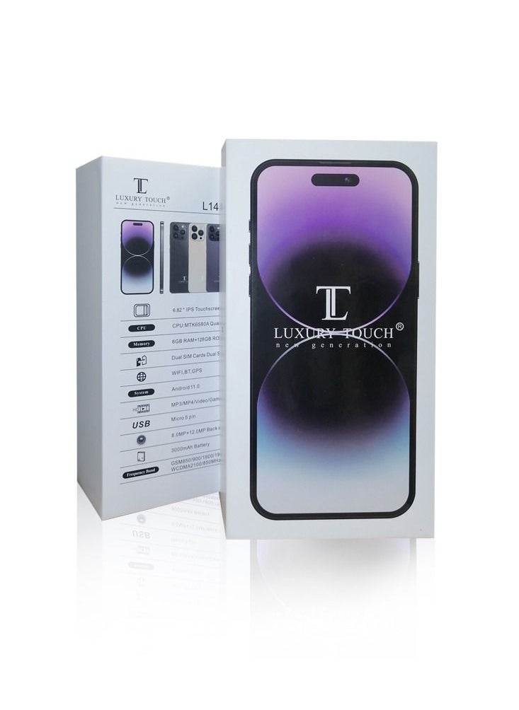 LUXURY TOUCH - Luxury Touch Smartphone 14 Pro Max 6.82 Inch Display with 6GB Ram and 128GB rom Dual Sim and Dual Camera - Image 1