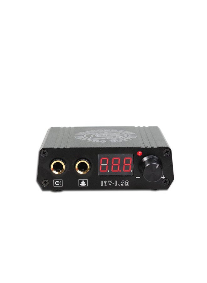 Dragonhawk LCD Dual Tattoo Machine Gun Power Supply Foot Pedal Clip Cord P076 (Black) - Image 4