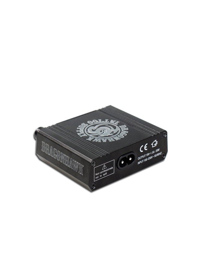 Dragonhawk LCD Dual Tattoo Machine Gun Power Supply Foot Pedal Clip Cord P076 (Black) - Image 5