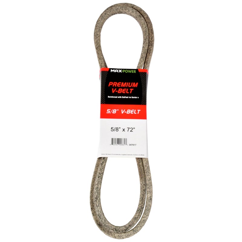 Maxpower 347617 Premium Belt Reinforced with Kevlar Fiber Cords 58 x 72