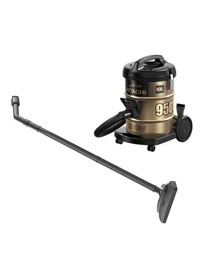 هيتاشي مكنسة أسطوانية بقدرة 2100 وات 18 L 2100 W CV-950H SS220 BK أسود/ذهبي - Image 3