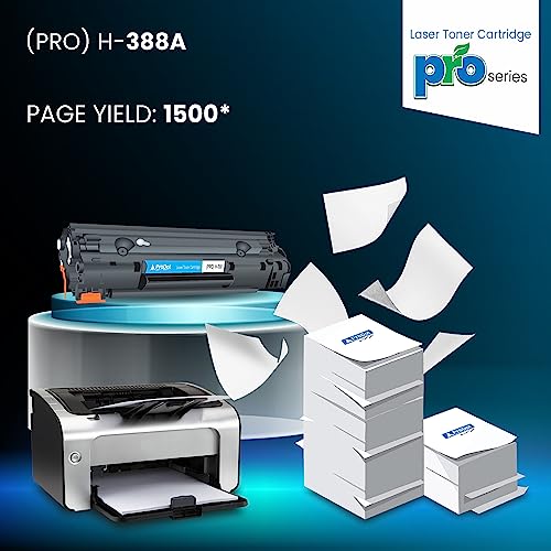 ProDot 388 Toner Cartridge Replaces HP CC388A Compatible with HP LaserJet P1007/P1008/P1106/P1108/M1136 MFP/1213nf MFP/1216n I 1500 Page Yield I 1 Year Warranty (1 PC) - Image 3