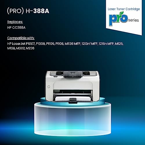 ProDot 388 Toner Cartridge Replaces HP CC388A Compatible with HP LaserJet P1007/P1008/P1106/P1108/M1136 MFP/1213nf MFP/1216n I 1500 Page Yield I 1 Year Warranty (1 PC) - Image 2