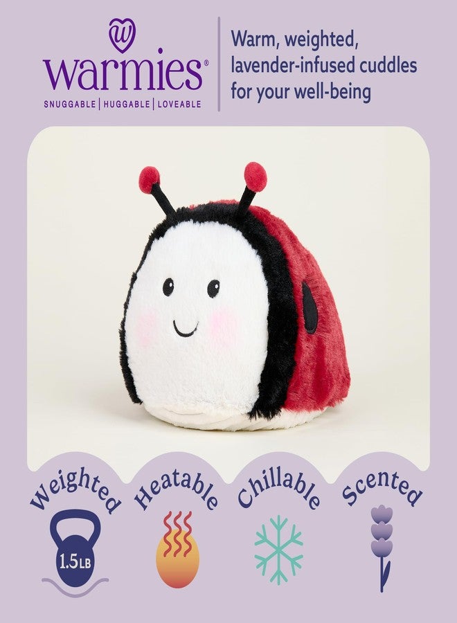 warmies Microwavable & Weighted Stuffed Animals, Ladybug - Heated Stuffed Animal Plushie for Warmth & Comfort - Cute Soft Plush Toys for Adults & Children (Boys, Girls, Babies & Toddlers) - Image 2