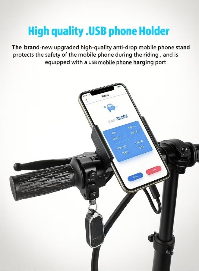 Electric scooter and bicycle | Electric bicycle for adults | Electric scooter for adults | 14-inch tires | 48V 15,000 mAh battery | Bluetooth - Image 4