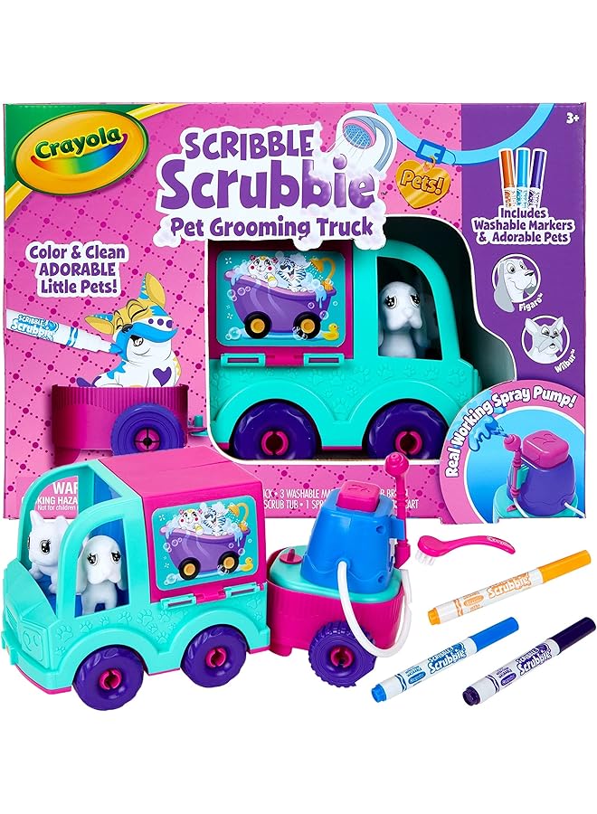 Crayola Scribble Scrubbie Pets Grooming Truck - Image 1