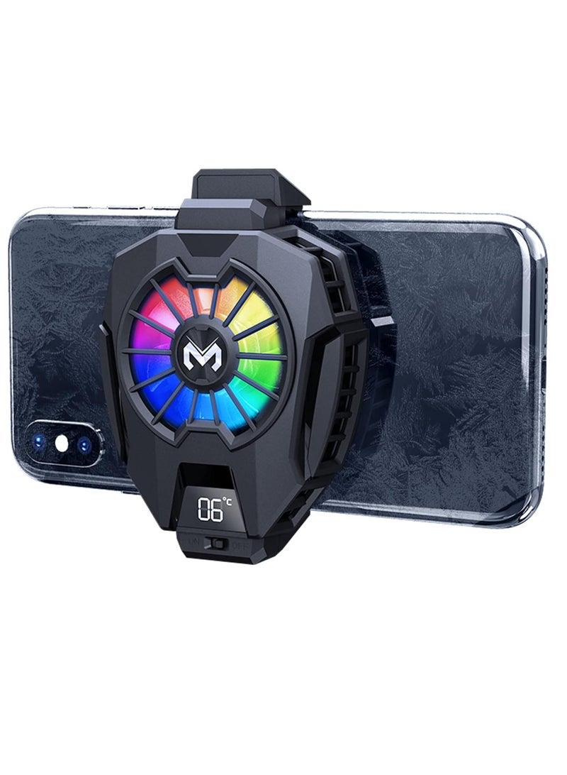 Gravity Phone Cooler with Dual Semiconductor Cooling Chip | Ultra-Fast Cooling for Mobile Phones (6-8cm Width) | Digital Display, Overheating Protection | Perfect for Tiktok Live Streaming, Outdoor Vlogs, Mobile Gaming - Image 4