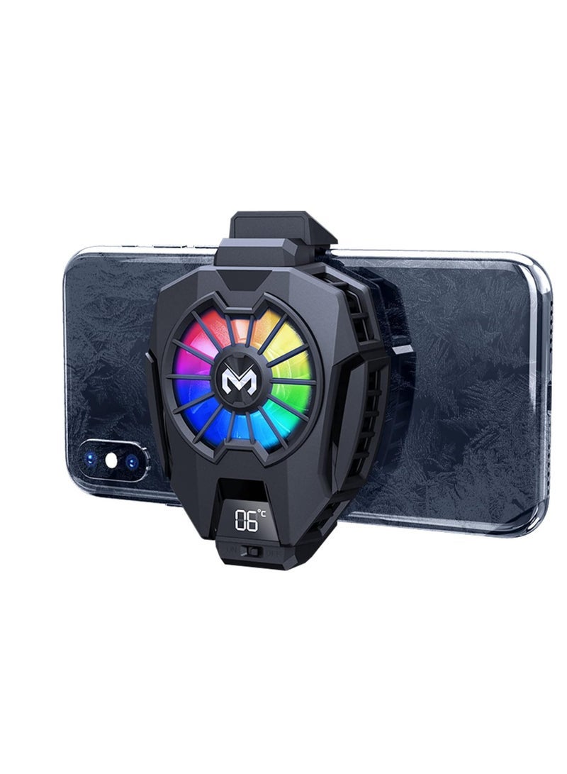 Gravity Phone Cooler with Dual Semiconductor Cooling Chip | Ultra-Fast Cooling for Mobile Phones (6-8cm Width) | Digital Display, Overheating Protection | Perfect for Tiktok Live Streaming, Outdoor Vlogs, Mobile Gaming - Image 3