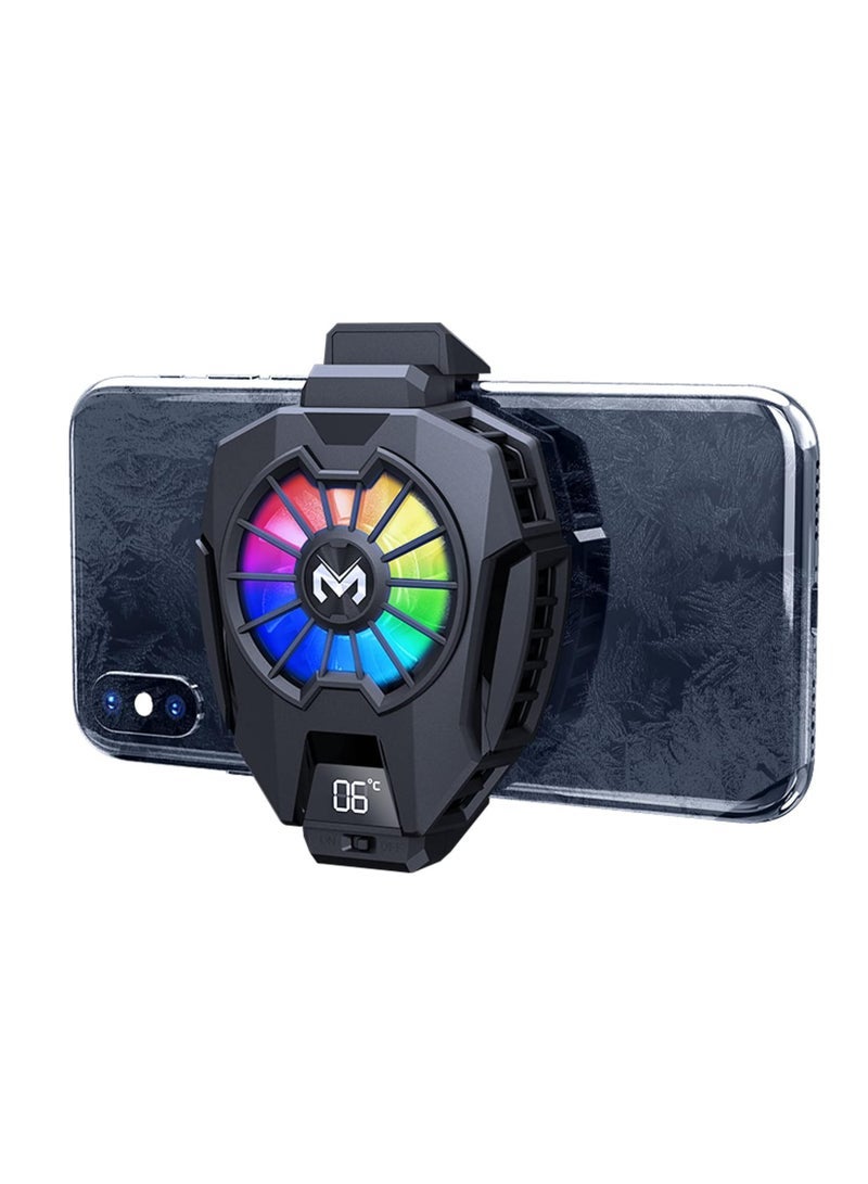 Gravity Phone Cooler with Dual Semiconductor Cooling Chip | Ultra-Fast Cooling for Mobile Phones (6-8cm Width) | Digital Display, Overheating Protection | Perfect for Tiktok Live Streaming, Outdoor Vlogs, Mobile Gaming - Image 2