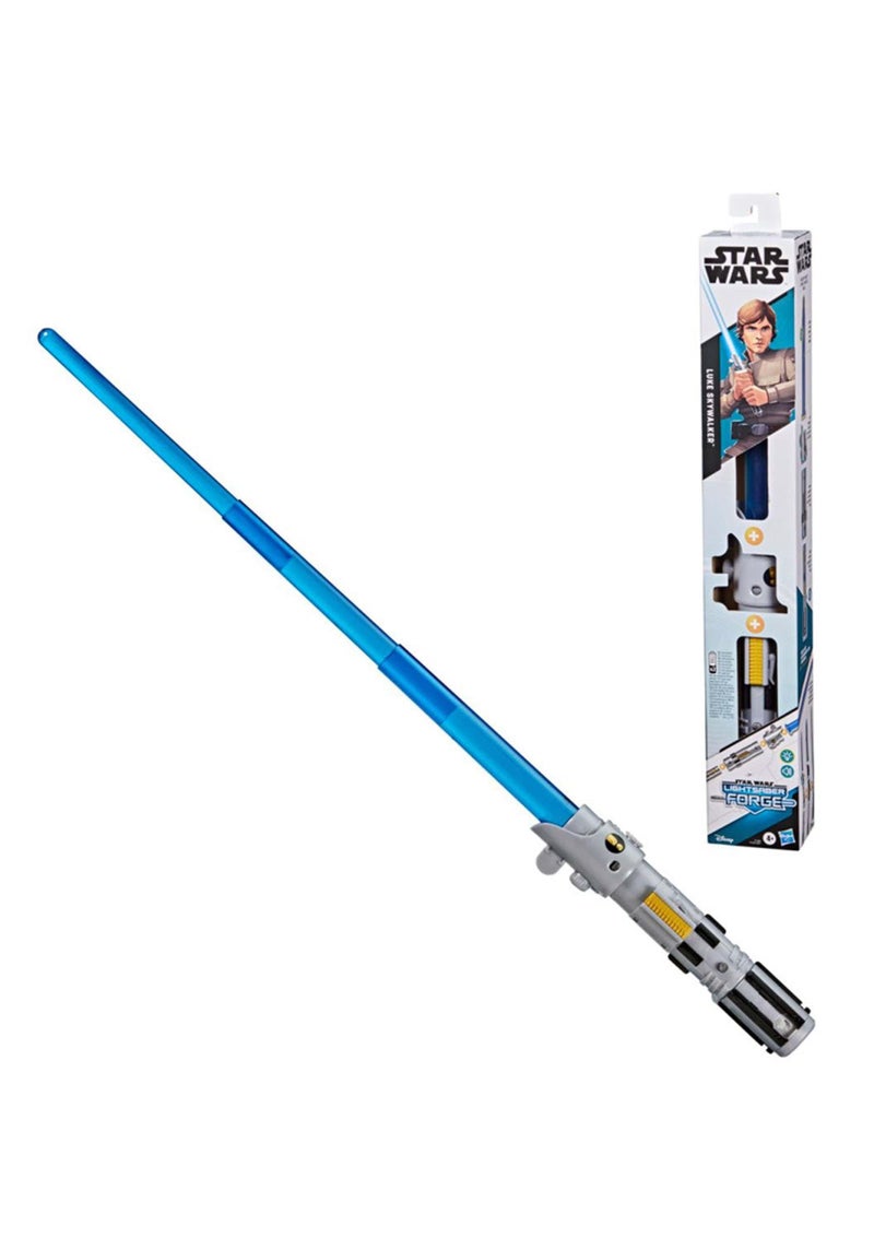 STAR WARS Lightsaber Forge Luke Skywalker Electronic Extendable Blue Lightsaber Toy, Customizable Roleplay Toy, Kids Ages 4 and Up - Image 4