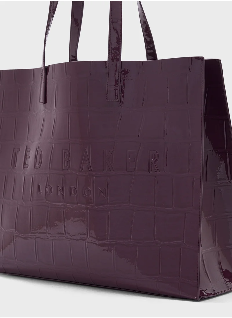 Ted Baker Croccon Imitation Top Handle Shopper