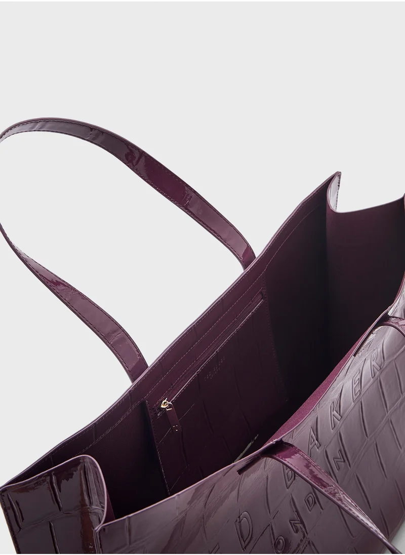 Ted Baker Croccon Imitation Top Handle Shopper