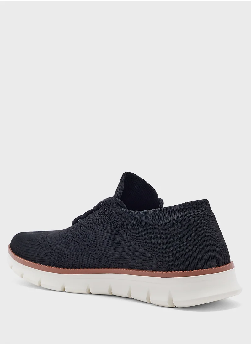 Robert Wood Casual Knitted Lace Ups