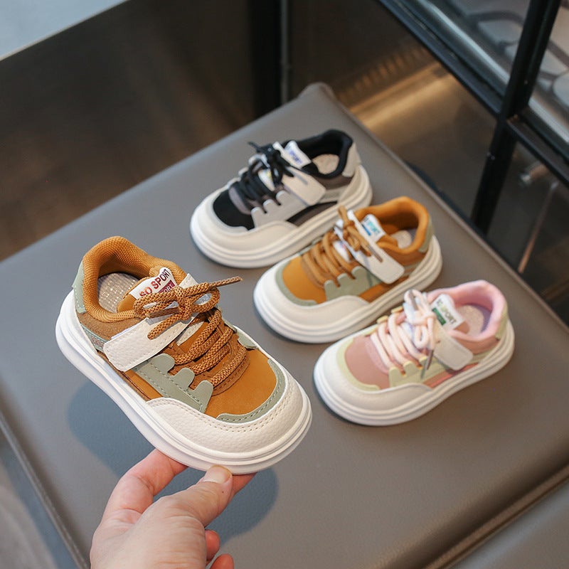 Men'S Baby Leather Sneaker 2025 Spring New Children'S Shoes Children'S Casual Breathable Torre Shoes For Learning - Image 4