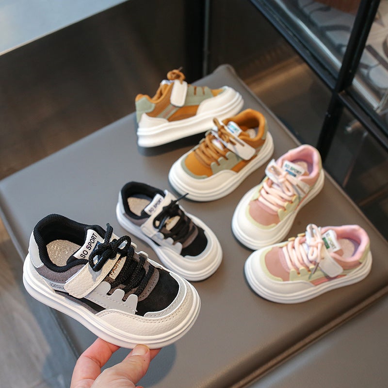 Men'S Baby Leather Sneaker 2025 Spring New Children'S Shoes Children'S Casual Breathable Torre Shoes For Learning - Image 2