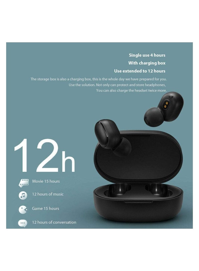 Y&D for Redmi AirDots Wireless Headphones Bluetooth V5.0 True Stereo Earphones with Wirelss Charging Case 12Hours Battery Life - Image 2